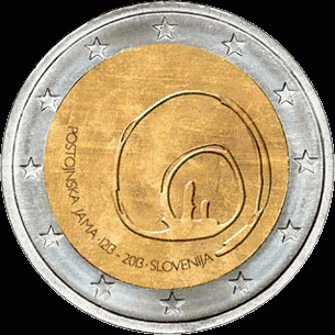 Slovenië 2 euro 2013 Postojna UNC